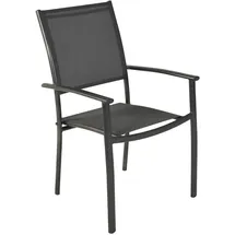 gardenson Milano Stapelsessel 57 x 56 x 90 cm grau