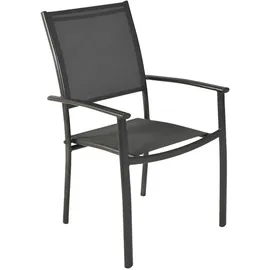 gardenson Milano Stapelsessel 57 x 56 x 90 cm grau