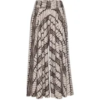 LASCANA Hosenrock Damen beige-braun bedruckt Gr.44