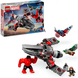 LEGO® Konstruktionsspielsteine »Showdown zwischen Captain America und Red Hulk (76292)«, (223 St.), Made in Europe LEGO® bunt