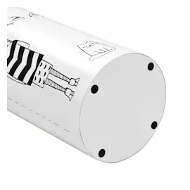 vidaXL Frauen-Design Schirmständer 8 x 48,5 x 0 cm weiß