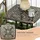 Okwish Beistelltisch 54 x 54 x 52,5 cm Bronze