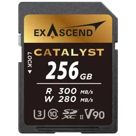 EXASCEND Catalyst SDXC 256 GB UHS-II, V90, 300/280 MB/s, Speicherkarte