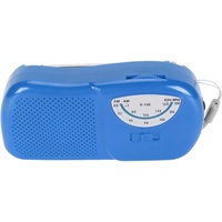 Vintage Pocket FM AM Radio mit Eingebautem Lautsprecher, Professionelle Hohe Empfindlichkeit für Outdoor-Reisen nach Hause (Blue)