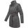 Marikoo Damen, Übergangsmantel (XS-3XL) - Eleganter Mantel mit Taillengürtel und Oversized Hood Kapuze