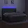 vidaXL Boxspringbett mit Matratze & LED Dunkelgrau 180x200 cm Stoff