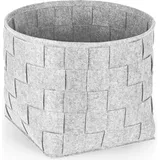 N8WERK Filz-Aufbewahrungskorb 40 x 40 x 40 cm grau
