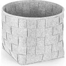 N8WERK Filz-Aufbewahrungskorb 40 x 40 x 40 cm grau