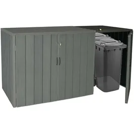 MCW Mülltonnenbox MCW-J28-XL-1-2er grau