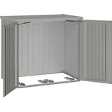 Biohort Mülltonnenbox Alex Duo 129 cm x 147 cm x 88 cm Quarzgrau-Metallic