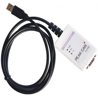 MEDPAOOM PCAN-USB kompatibel mit IPEH-002022/002021, Weiß, Druckknopf, AUF-AUF-AN, Oberflächenmontage, USB