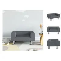 vidaXL Kindersofa Dunkelgrau 50x40x26,5 cm Samt