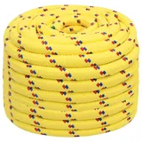 vidaXL Leinen Bootsseil 20 mm 25 m Polypropylen Gelb
