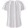 Zwillingsherz Kurzarmbluse Summer Stripes Weiß L/XL