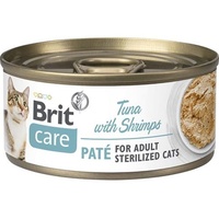 Brit Care Cat Sterilized Tuna Paté with Shrimps 70g