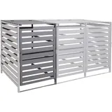 MCW Mülltonnenbox H62 67 x 114 cm grau