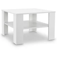 Juskys Couchtisch mit Ablage 60x60 cm - Beistelltisch für