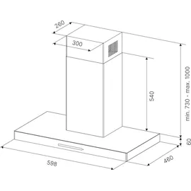 Küppersbusch DW6340.1E Wandhaube 60 cm Silber
