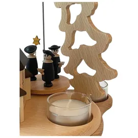 Zeidler Holzkunst Zeidler Holzkunst, Weihnachtsdeko, Kleine Pyramide mit Seiffener Kirche für 3 TL