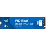 Western Digital WD Blue® SN5000 NVMeTM PCIe® Gen4, 5.500 MB/s Lesen, 5.000 Schreiben, 1200 TBW SSD, 4 TB SSD M.2 via PCIe, intern