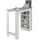 Stolkom Bartisch Mojito 115 x 103 x 50 cm Grau/Weiß