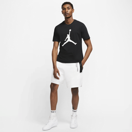 Jordan Nike Herren Jumpman Crew T-Shirt Black/White, L