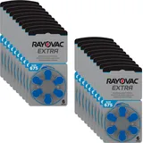 120 x Rayovac Extra Advanced Hörgerätebatterien 675 Blau 675AUN-6XEMF 20 Blister