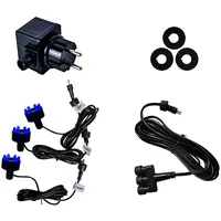 Köhko Springbrunnen komplette Quellsteinbeleuchtung blau