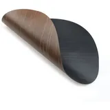 Lind DNA Platzset DOUBLE BUFFALO Tischset Curve black/nature, Table Mat Curve L Double Buffalo Black/Nature