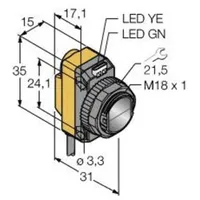 Turck Opto Sensor QS18VN6FF100