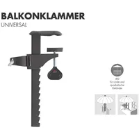Doppler Balkonhalter Stahl mehrfarbig