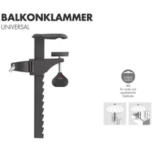 Doppler Balkonhalter Stahl mehrfarbig