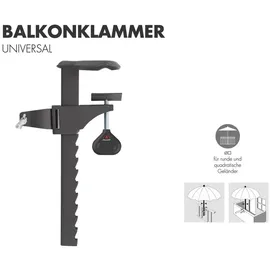 Doppler Balkonhalter Stahl mehrfarbig