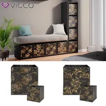 Vicco Raumteiler Ludus 36 x 145 cm Schwarz
