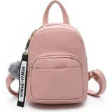 Rucksack Damen Schultertasche Casual wasserdichte Schultasche Daypack Damen Kleinen Rucksack Mädchen Schultaschen Handtasche(Pink) - Rosa