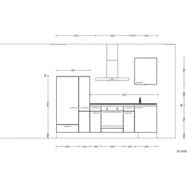 Nobilia Küchenzeile Flash I 270 cm weiß