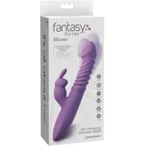 Fantasy For Her Stoßvibrator “her thrusting silicone rabbit”, mit Heizfunktion Vibrator 1 St lila