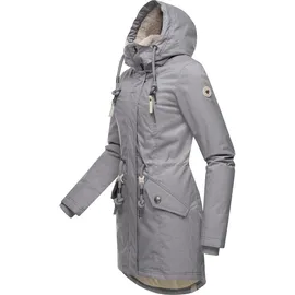 Ragwear Wintermantel "Elsie Melange", Damen, Gr. 4XL (48), grau, Obermaterial: 100% Polyester. Innenfutter: 100% Polyester. Wattierung: 100% Polyester, figurumspielend ca.