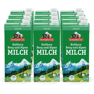 Berchtesgadener Land H-Milch 3,5% 1 Liter, 12er Pack