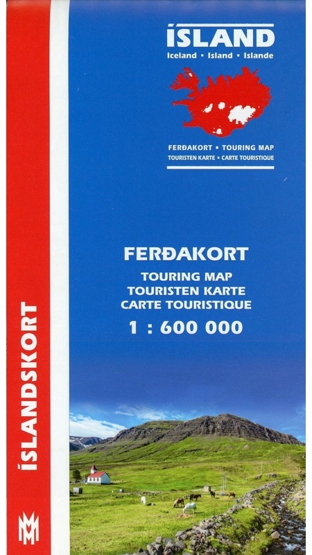 Islandskort / Island Touristen-Karte. Island Ferdakort. Iceland Touring Map. Islande Carte Touristique, Karte (im Sinne von Landkarte)