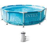 Intex Beachside Metal Frame Pool Set 305 x 76 cm inkl. Filterpumpe