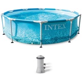 Intex Metal Frame Beachsize rund