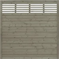 Andrewex Sichtschutzelement 180 x 180 cm Grau/Holz