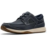 CLARKS Herren Sailview Lace, Marineblau, 42.5 EU