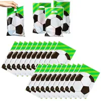 Fußball Geschenktüten,Süßigkeiten Tütchen Geburtstag Tüten zum Mitgebsel Tüten Bunte Geschenktüten zum Verpacken von Geschenken, für Kinder Mädchen Jungen Fußball Geburtstag Deko,Set von 20