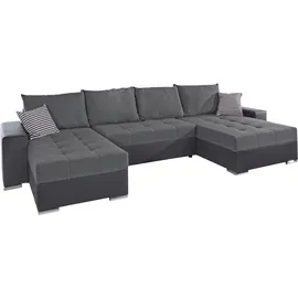 Collection AB Wohnlandschaft, mit 2 XL-Recamieren, Bettfunktion, Bettkasten, inklusive Federkern und loser Rücken- und Zierkissen