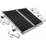 Offgridtec Befestigungs-Set für 2 Solarmodule - für Biberschwanz Ziegel für Solarmodule mit 40mm Rahmenhöhe