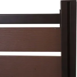 Mendler Mülltonnen-Zaun HWC-K57 130 x 110 cm holzoptik