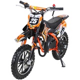 Actionbikes Motors Kinder-Crossbike Gepard, Benzin-Kindermotorrad, 2-Takt-Motor, 49 ccm, ab 5 Jahren, Tuning-Kupplung (Orange)