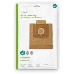 Nedis Staubsaugerbeutel - 10 Stück - Papier - Meist verkauft für: AEG / Electrolux - Braun